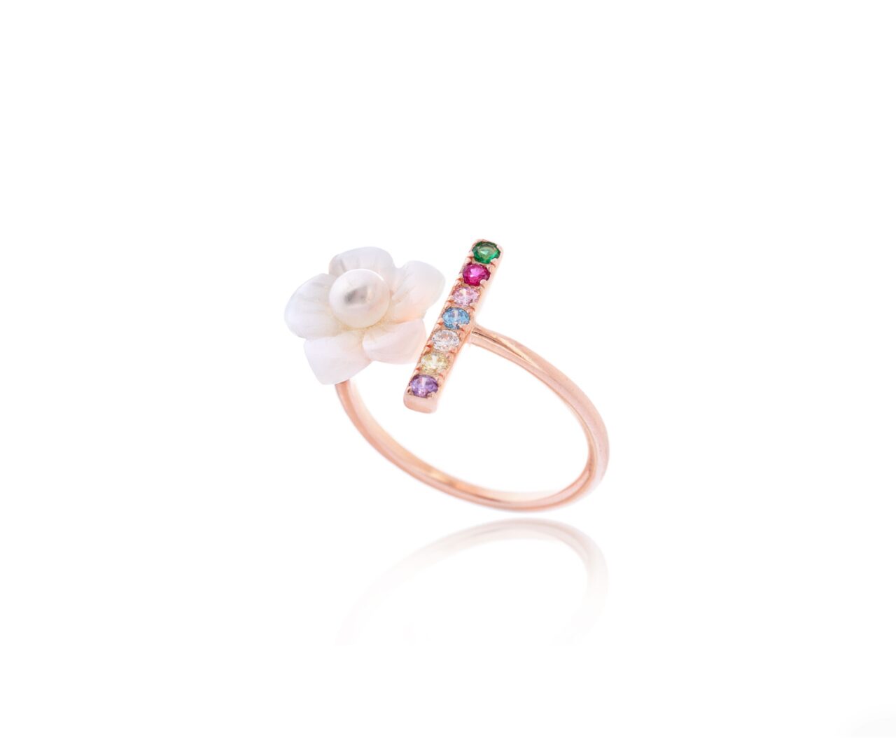 ANILLO FLORE MADRE PERLA