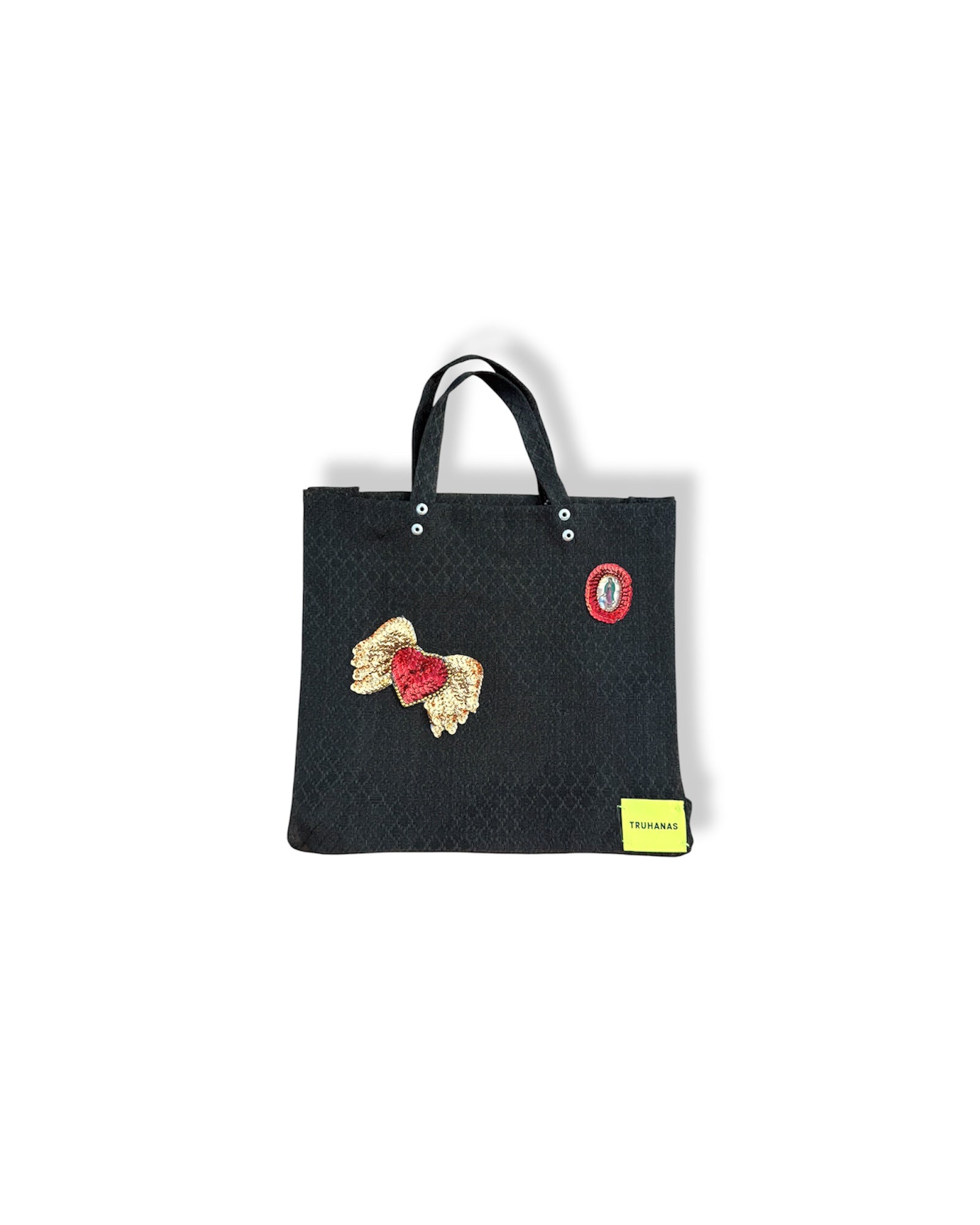 bolsa shoppper mexicana negra