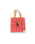BOLSA TOTE MEDIANA CORAZÓN NARANJA
