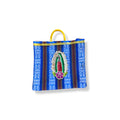 BOLSA TOTE MEDIANA VIRGEN AZUL