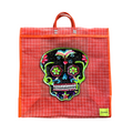 BOLSA TOTE GRANDE VICHY NARANJA CALAVERA