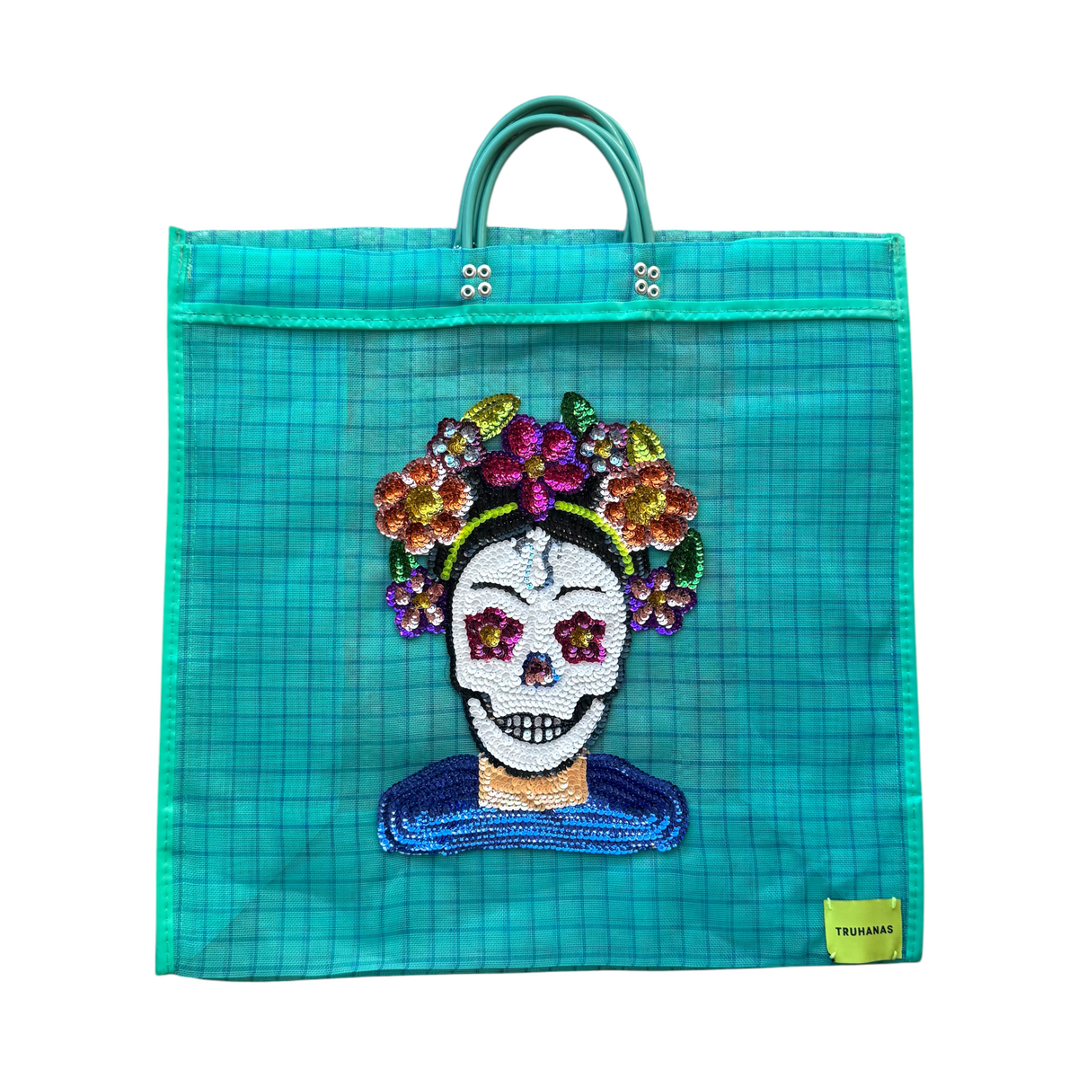BOLSA TOTE GRANDE VICHY AZUL CALAVERA