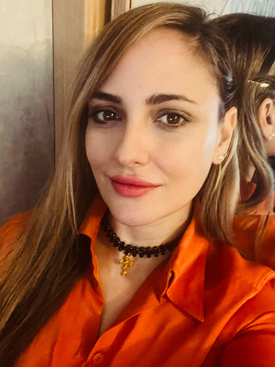 CHOKER CRUZ NARANJA VIVIENNE