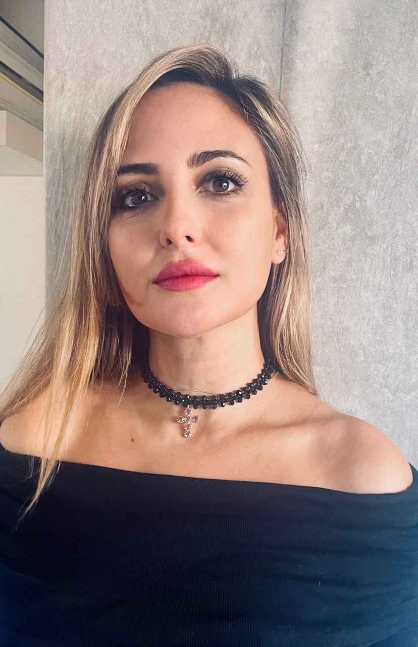 CHOKER CRUZ ROSA VIVIENNE