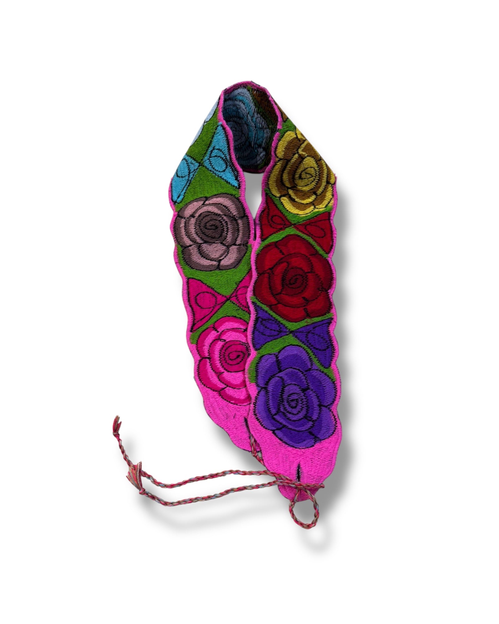 CINTURON BORDADO MEXICANO ROSAS