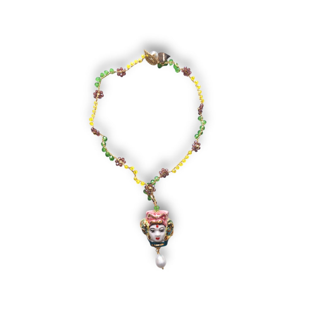 COLLAR REINA FIORI CORTO