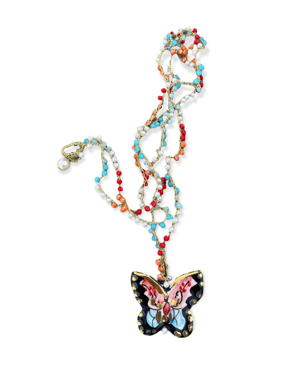 Collar Mariposa Farfalla Azul