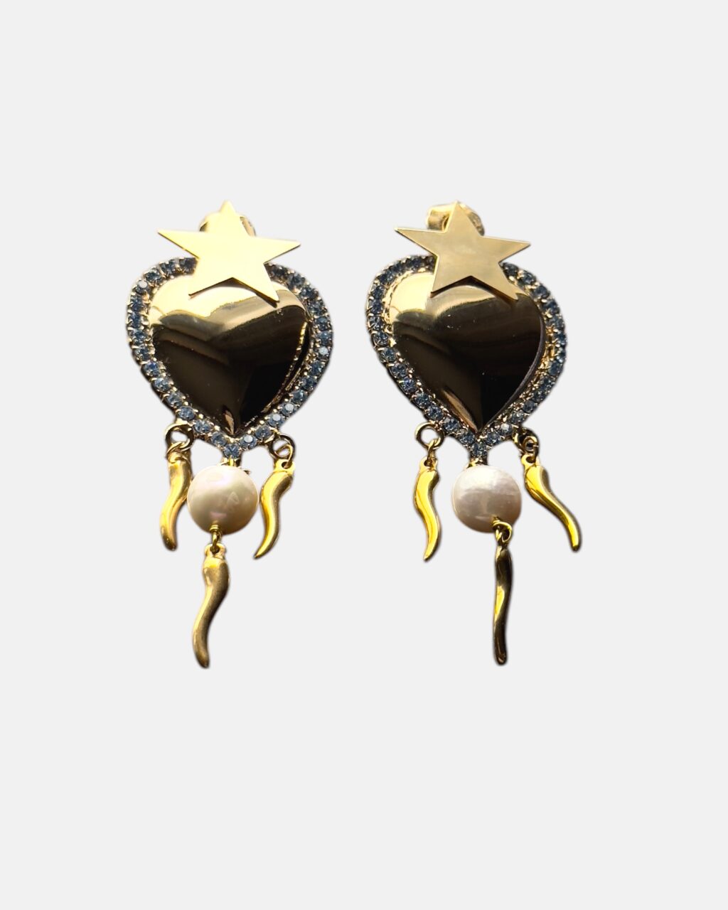 PENDIENTES CUORE ETERNO AZUL