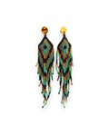 PENDIENTES MEXICO TURQUESA NEGRO