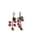 PENDIENTES CEREZAS CHAQUIRA ARTESANALES
