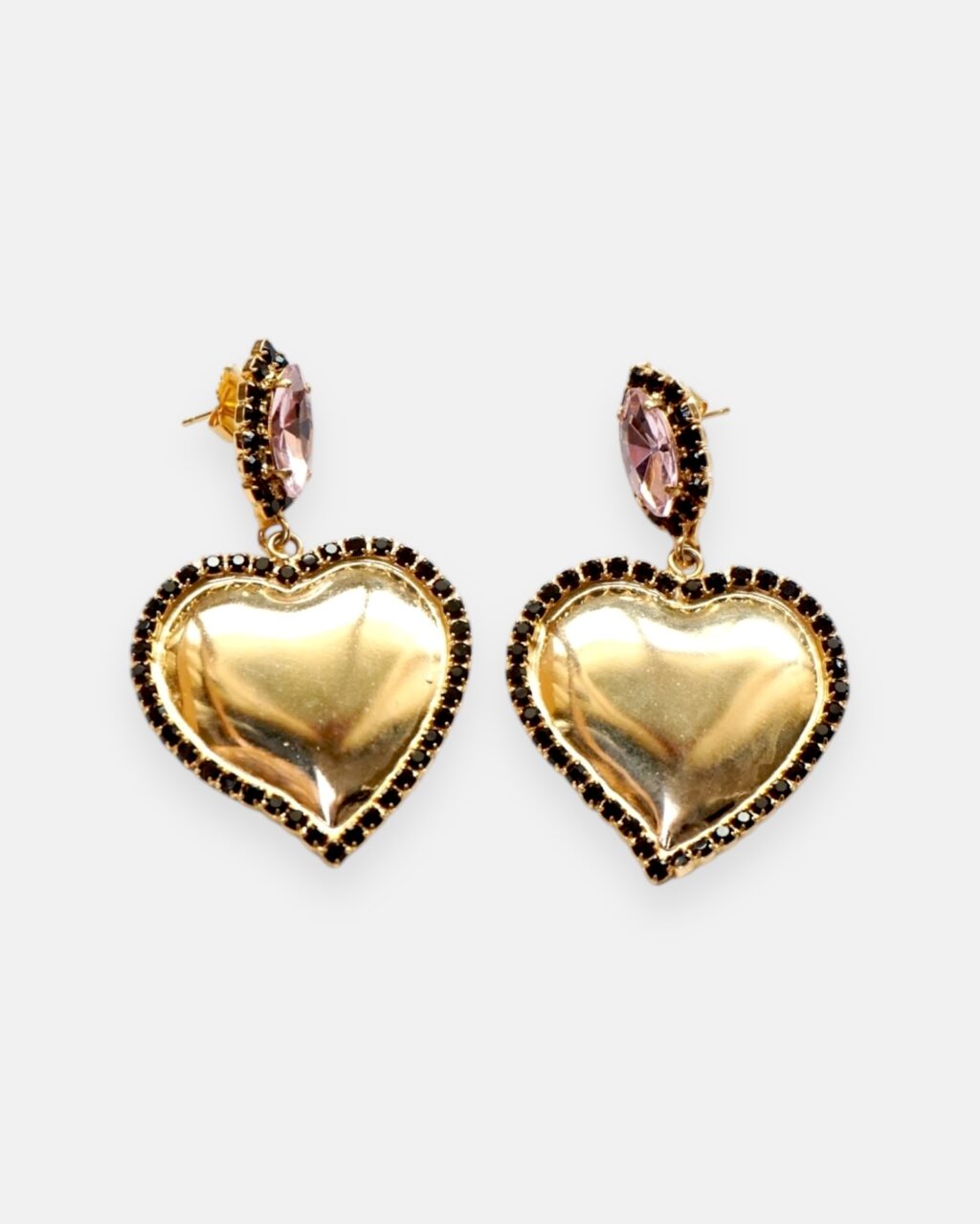 PENDIENTES CUORE MIO ROSA