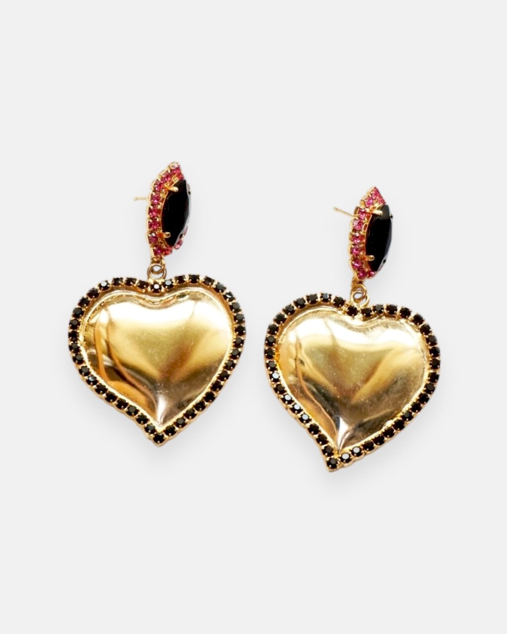 PENDIENTES CUORE MIO NERO