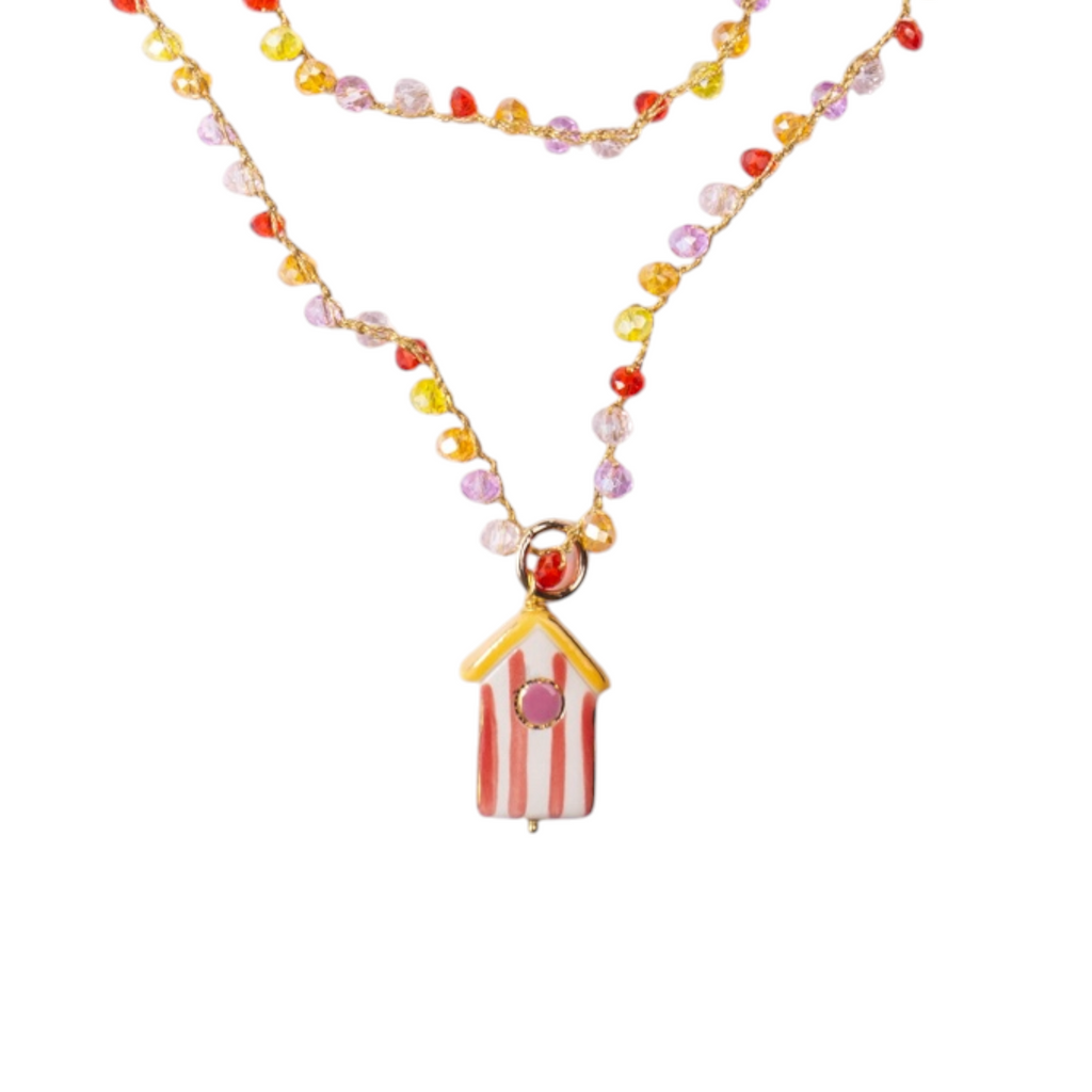 COLLAR CASETA PLAYA ROSA