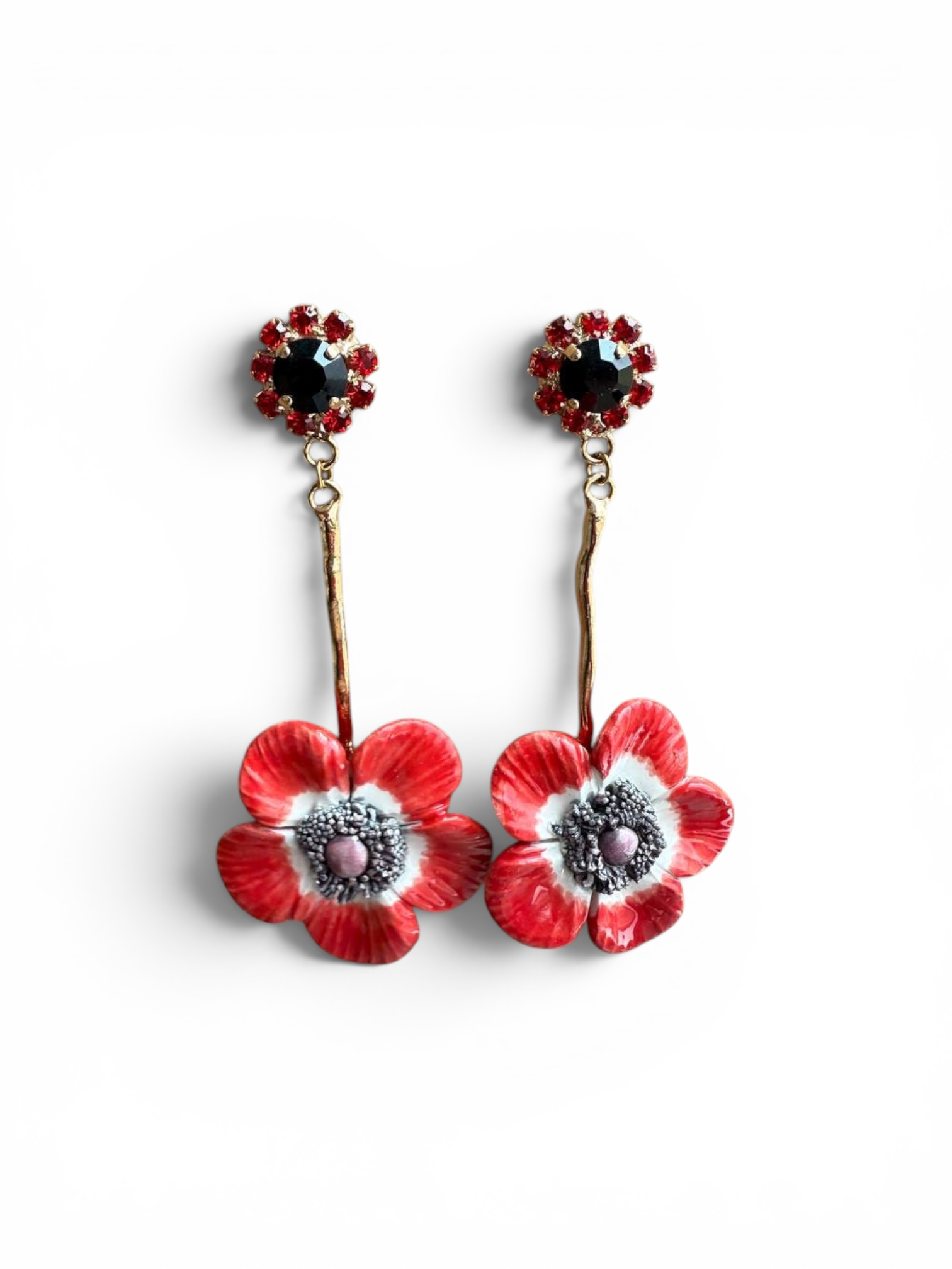 PENDIENTES FLOR ANÉMONA