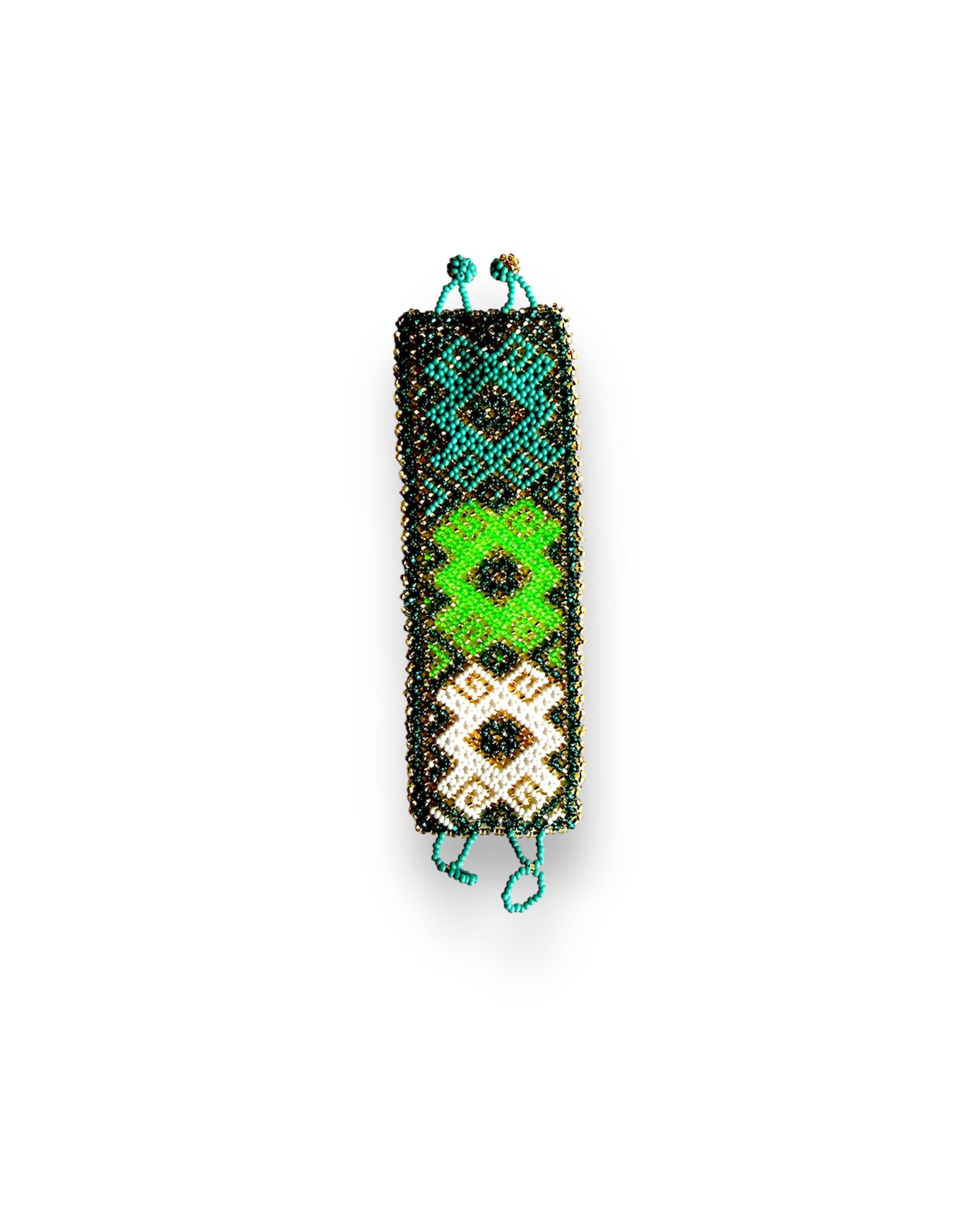 PULSERA CHAQUIRA GEOMÉTRICA ANCHA