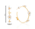 PENDIENTES ARO MARGARITAS