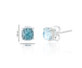 PENDIENTE CRISTAL AZUL