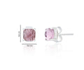 PENDIENTES CRISTAL ROSA