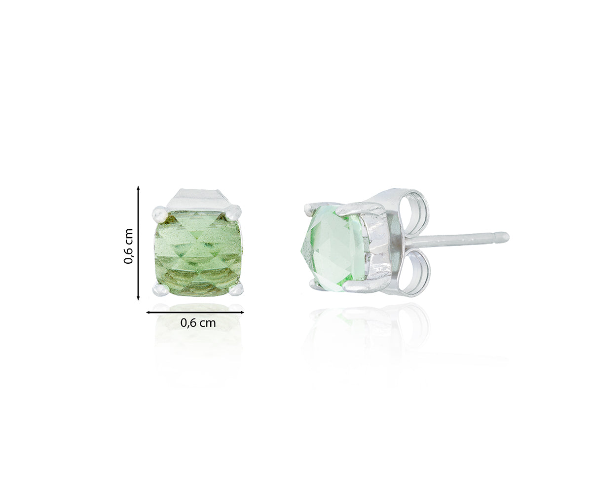 PENDIENTES CRISTAL VERDE