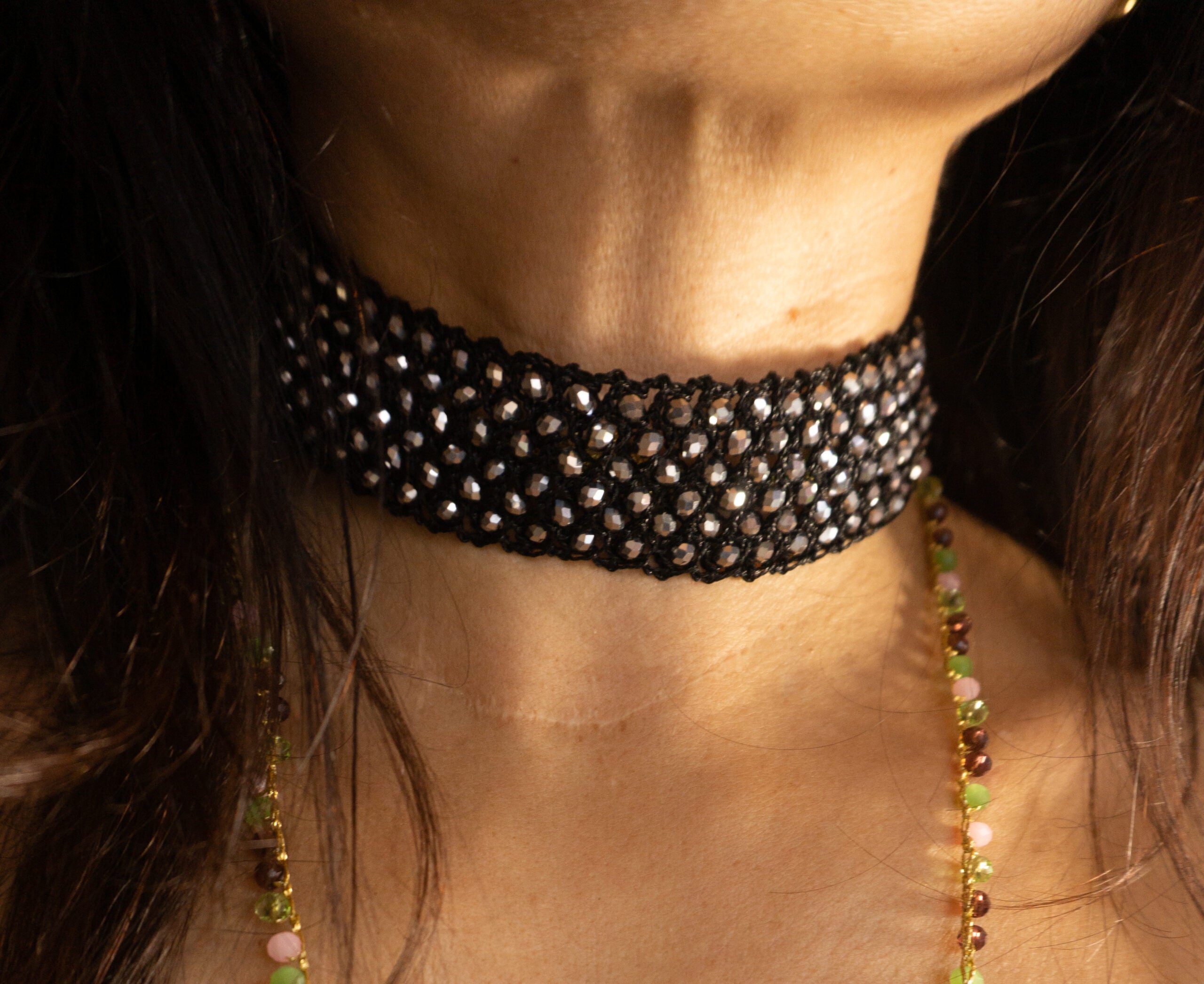 CHOKER CROCHET NEGRO